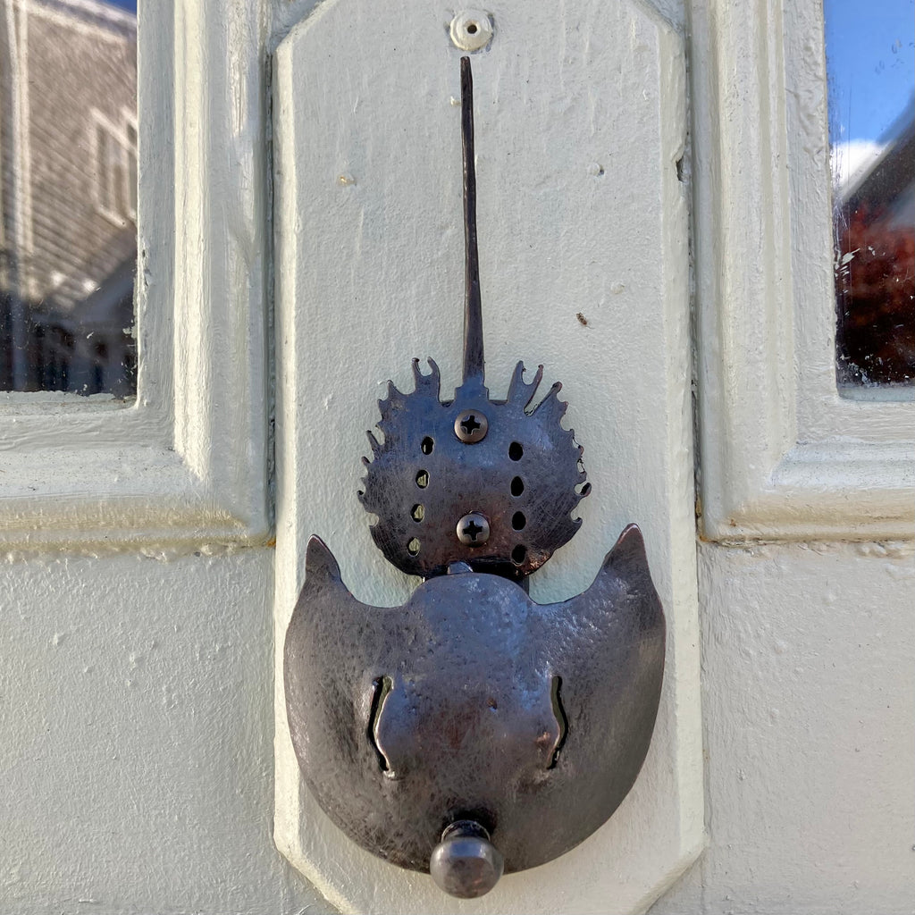 Wrought Iron Horseshoe Crab Door Knocker ArcadiaPTown