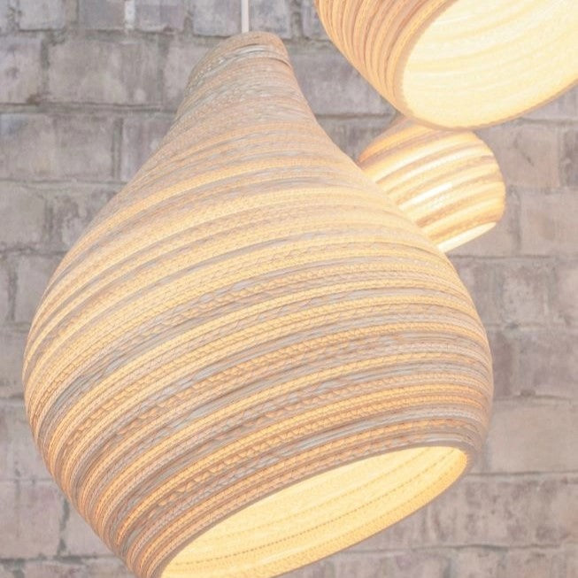 Beehive Recycled Cardboard Pendant Lights