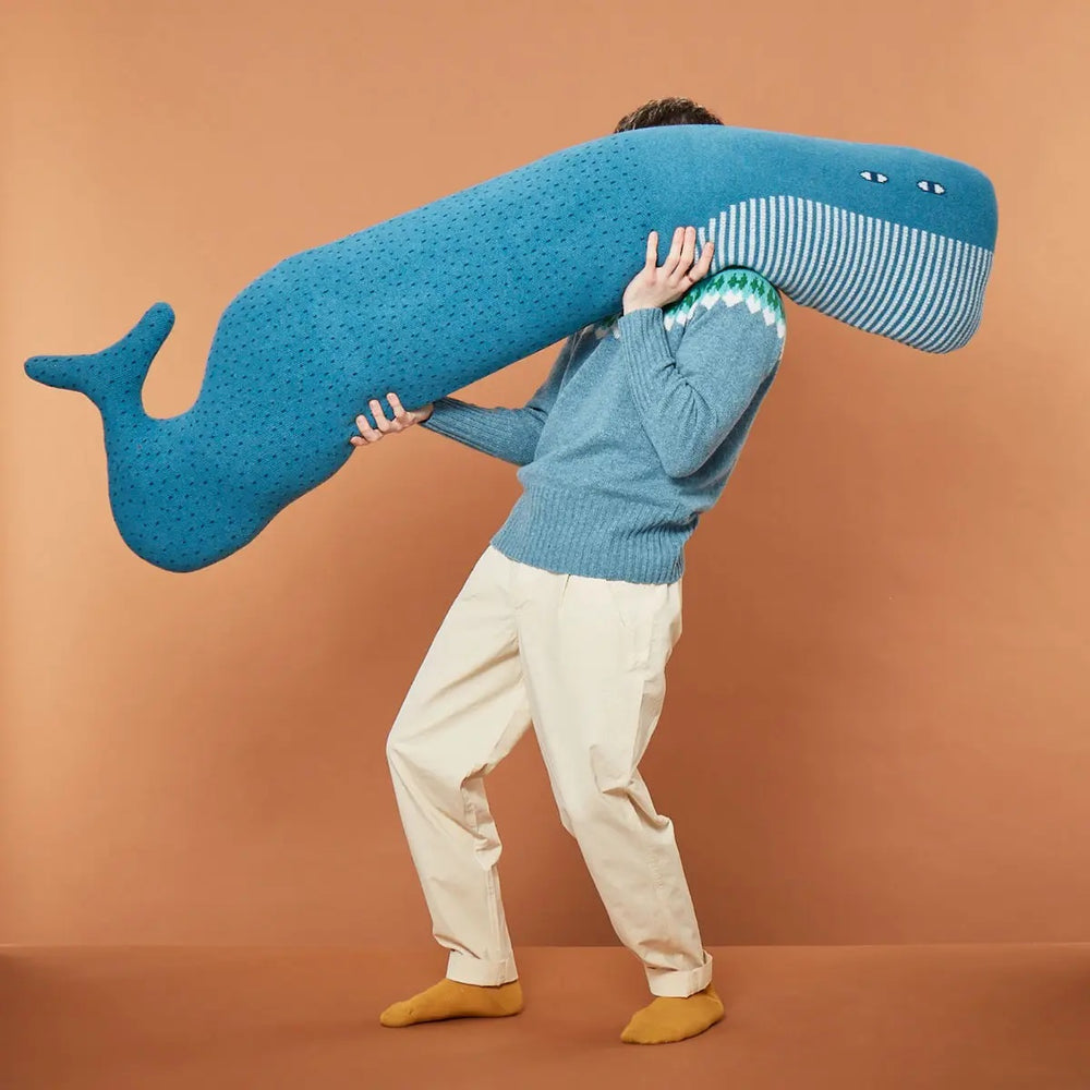 Lambswool Whale Bolster from England