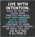 Mary Anne Radmacher "Live With Intention" Card