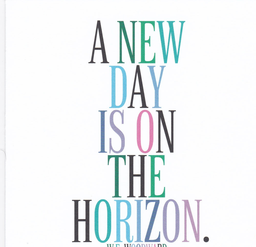 W E Woodward "A New Day Is On The Horizon" Card