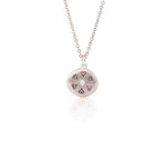 Circle of Love Diamond and Sterling Silver Pendant Necklace