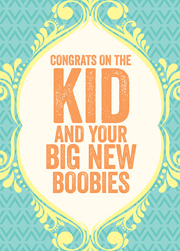 Congrats on the New Kid New Baby Card