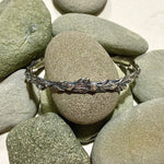 Oxidized Sterling Silver Cedar Branch Cuff
