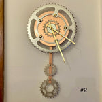 Recycled Bike Gears Wall Clocks