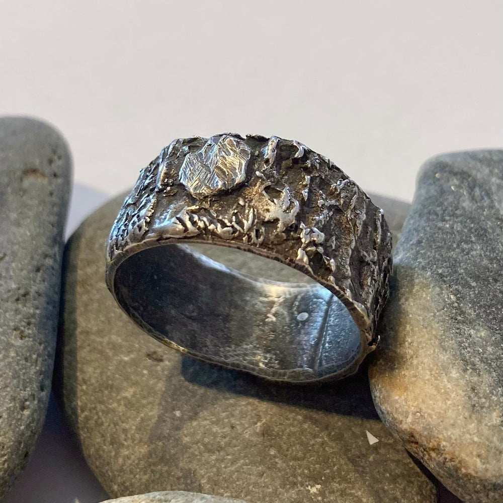 Sterling Silver Tree Bark Ring