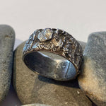 Sterling Silver Tree Bark Ring