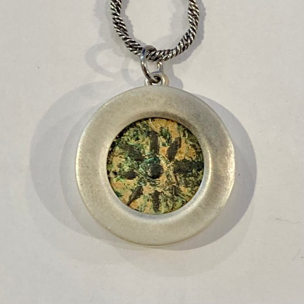 Bronze Prutah "Widow's Mite" Coin of King Alexander Jannaeus Necklaces