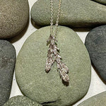 Sterling Silver Cedar Branch Necklace