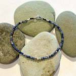 One of a Kind Faceted Square Cut Sapphire Bracelets
