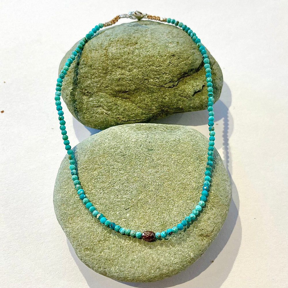 One of a Kind Faceted Turquoise Bracelets
