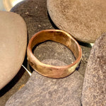 Amalgam Gold Hammered Band Ring