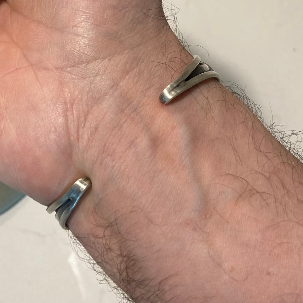 Dragon Fly Sterling Silver Wire Cuff