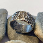 Sterling Silver Tree Bark Ring