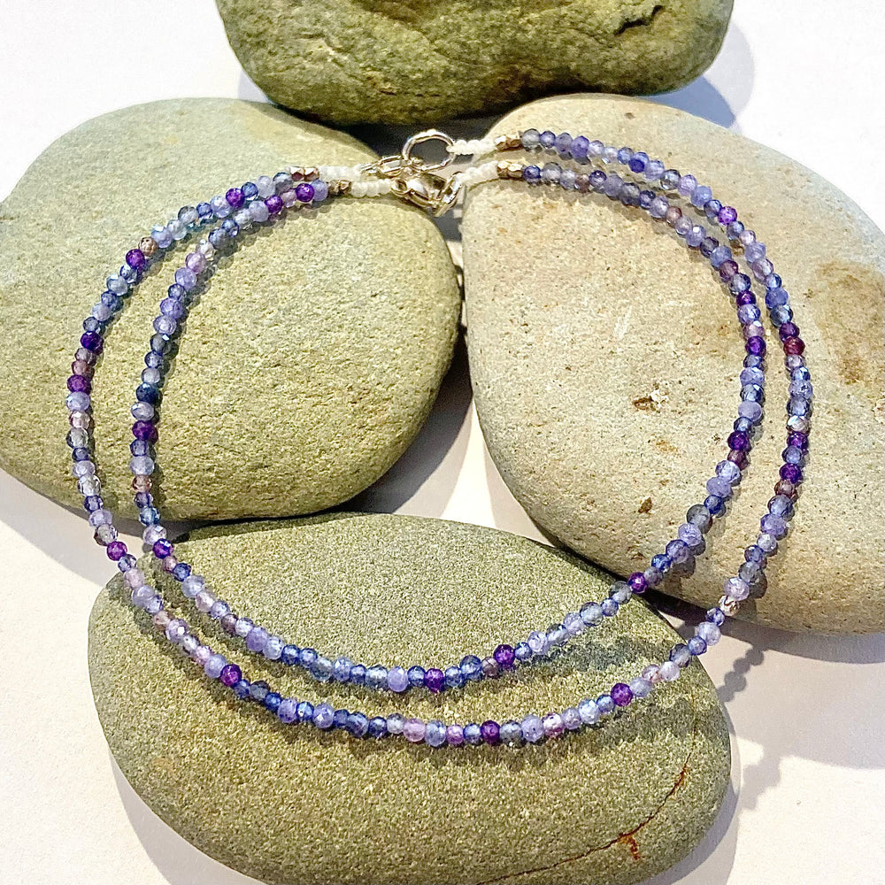One of a Kind Faceted Lavender Multistone Bracelets