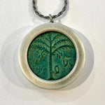 Large Bronze Bar Kokhba Coin Necklace
