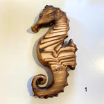 Reclaimed Wood Sea Horses