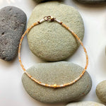 One of a Kind Carnelian and 18K Gold Bracelets