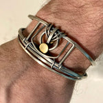 Carry The Torch Sterling Silver Wire Cuff