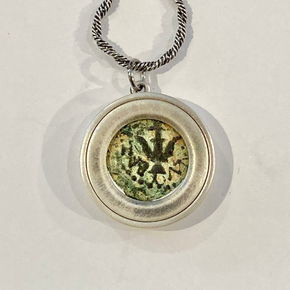 Bronze Prutah "Widow's Mite" Coin of King Alexander Jannaeus Necklaces