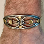 Flower Petals One of a Kind Sterling Silver Wire Cuff