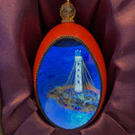 Pilgrim Monument Egg Ornament with LED Light