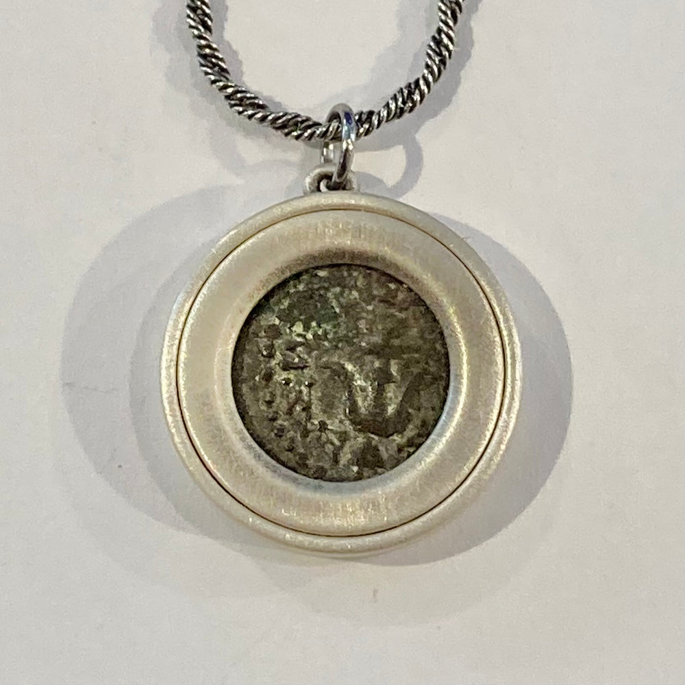 Bronze Prutah "Widow's Mite" Coin of King Alexander Jannaeus Necklaces