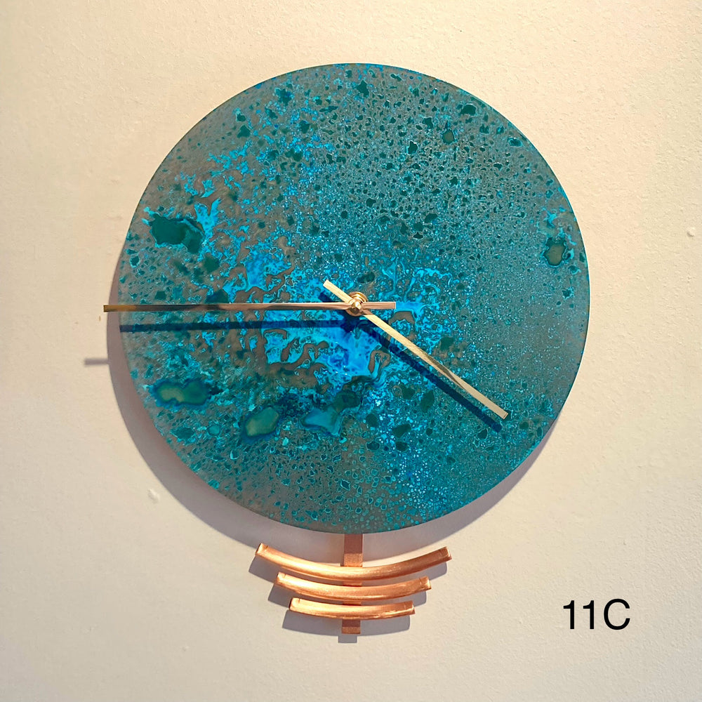 Patina Copper Galaxy Wall Clocks