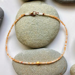 One of a Kind Carnelian and 18K Gold Bracelets