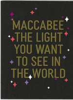 Maccabee The Light card