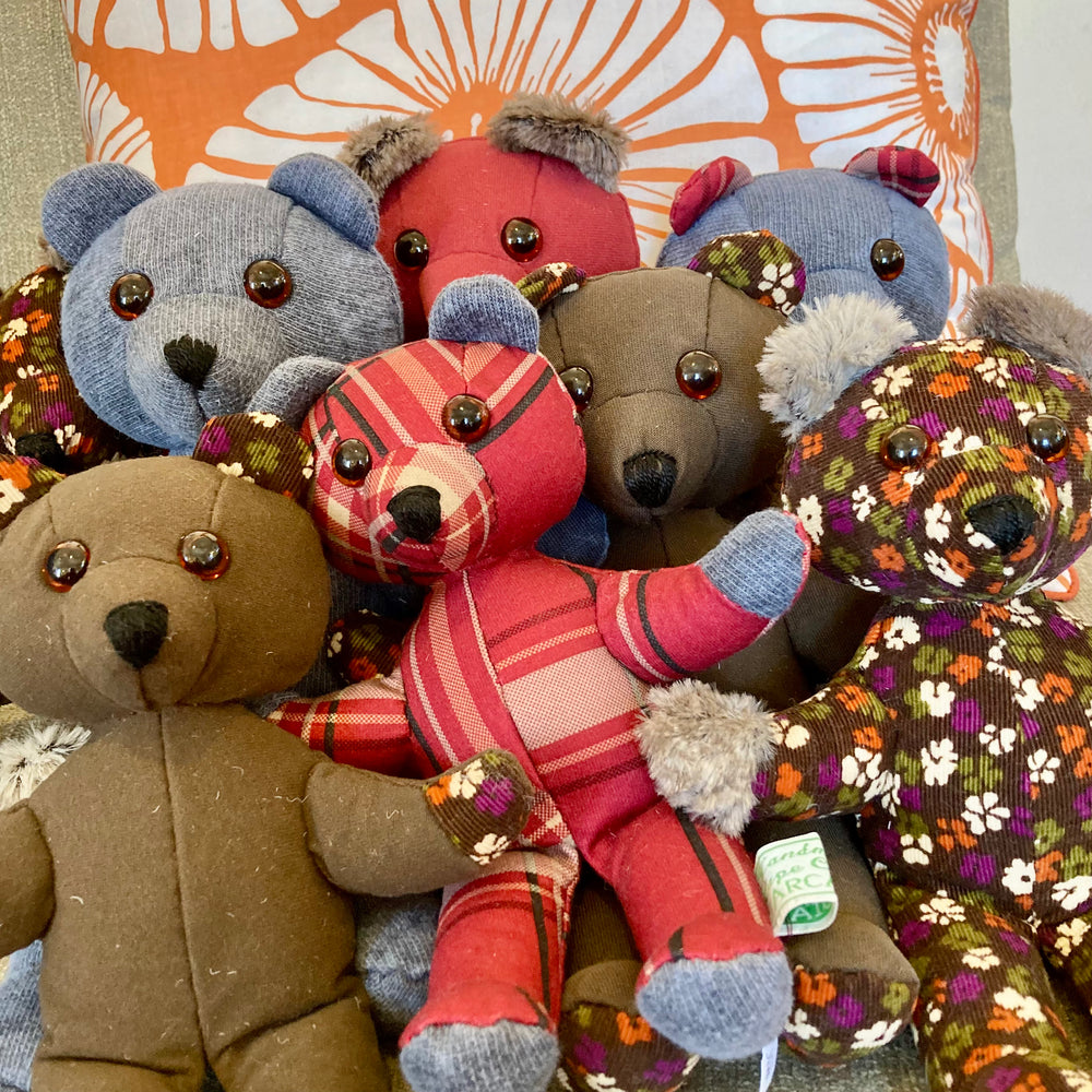 Upcycled Second Hand Clothing Teddy Bears ArcadiaPTown
