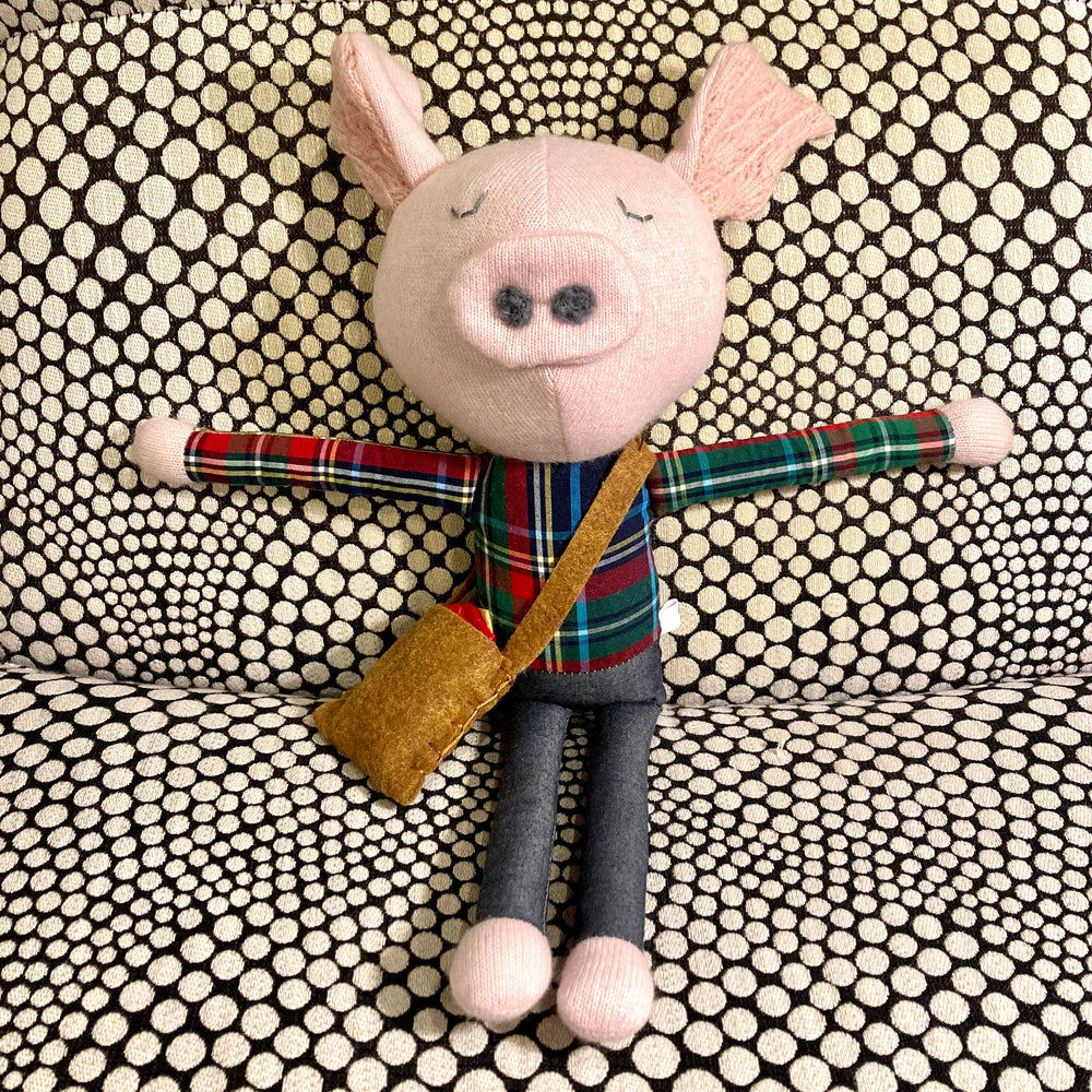 Upcycled Clothing Pigs