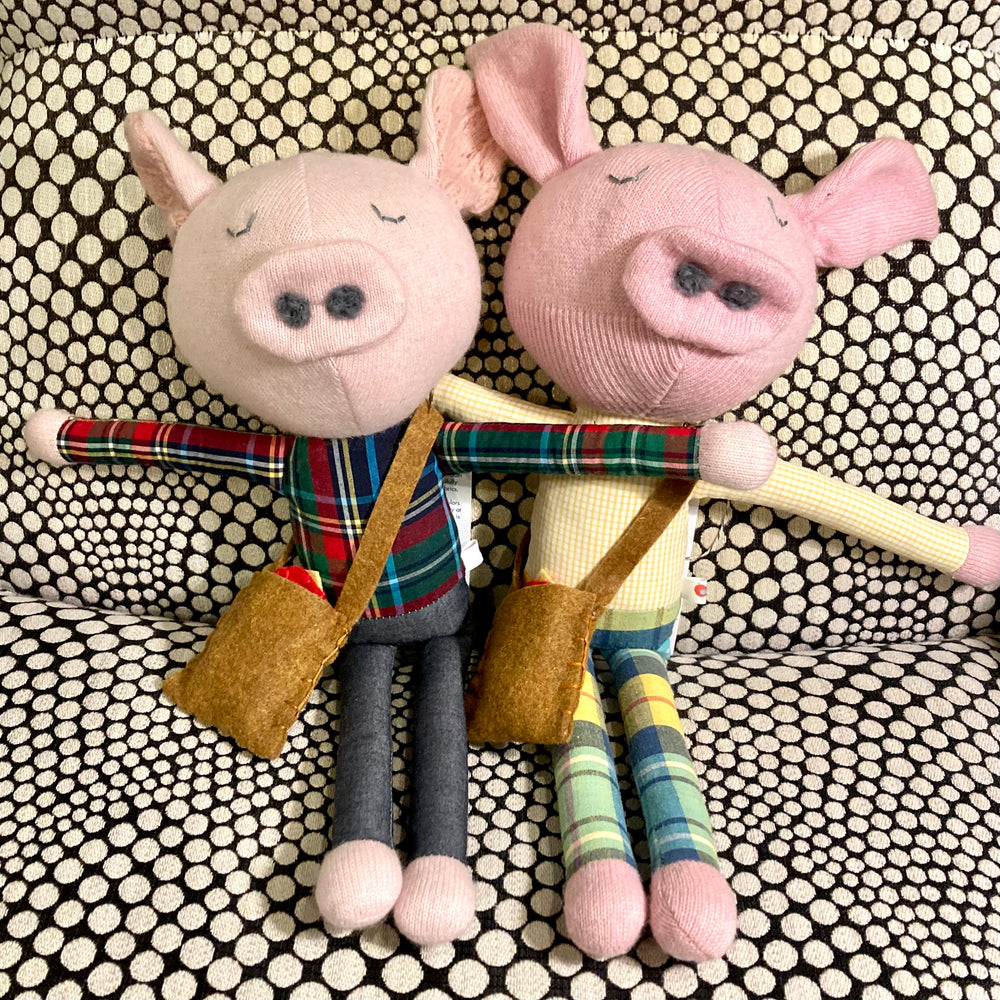 Upcycled Clothing Pigs