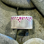 Winter Sunset Rubies Sterling Silver Ring
