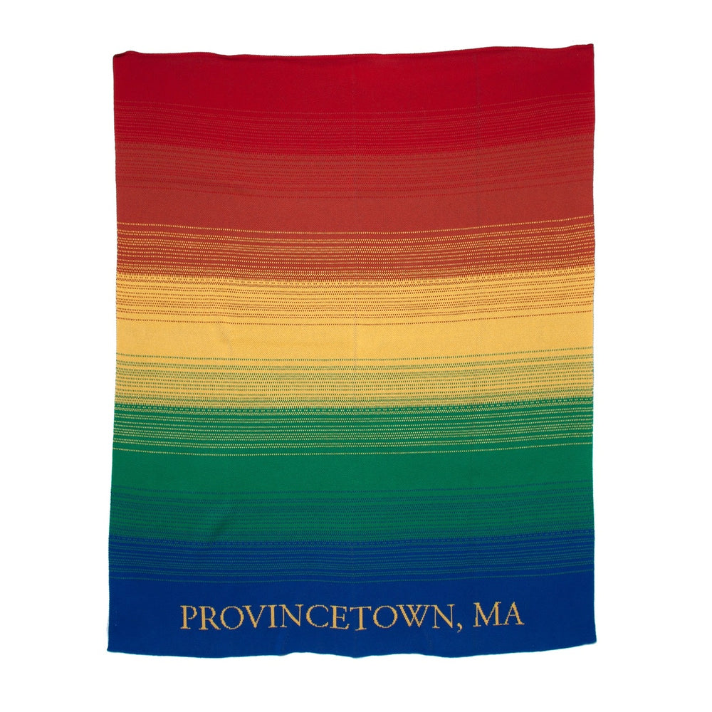 Recycled Materials Rainbow Provincetown Throw