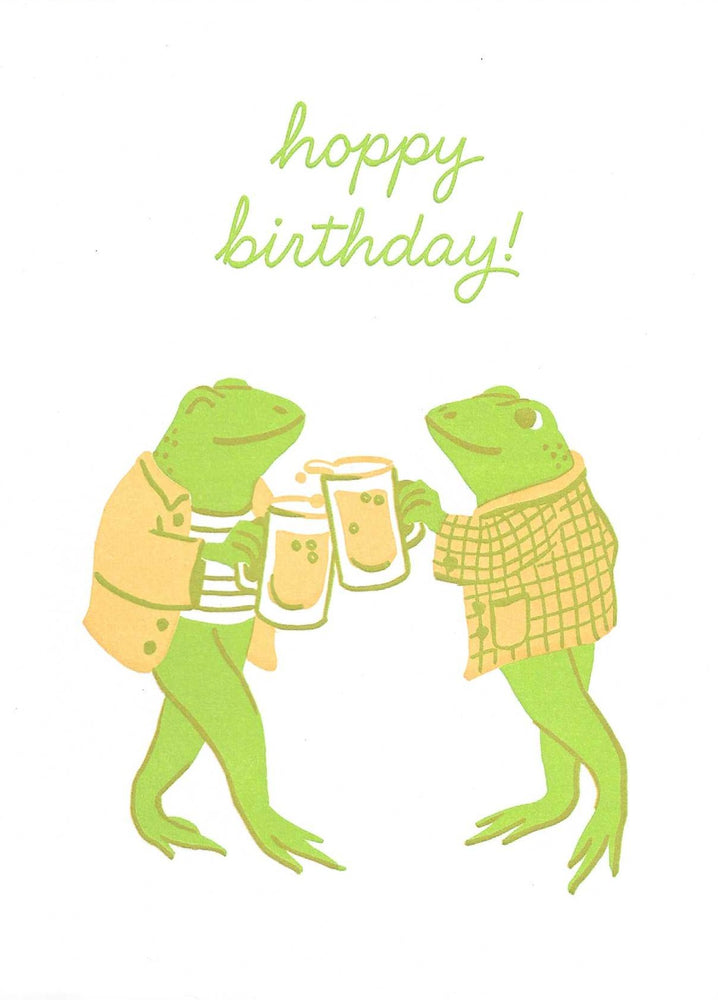 Frog and Toad Birthday Card