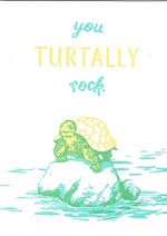 You Turtally Rock Thank You Card