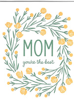 Floral Wreath Mothers Day Card