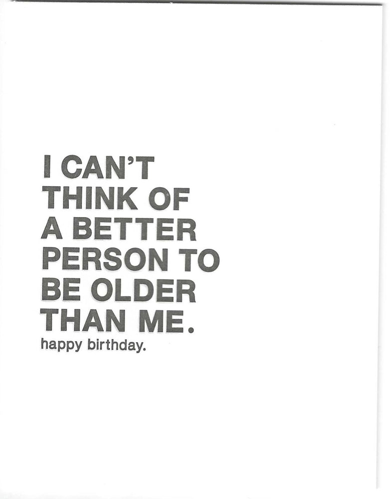 I Cant Think Of Birthday Card