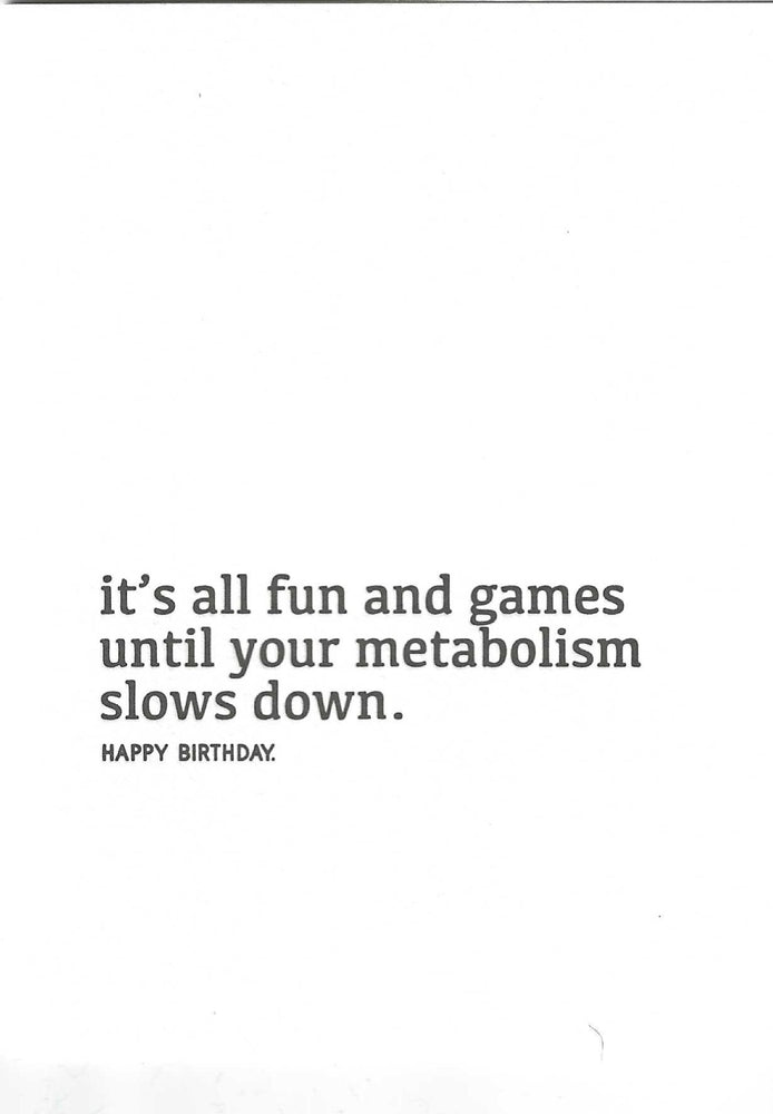 It's All Fun and Games Metabolism Birthday Card