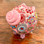 Porcelain Piggy Banks Inlaid with Swarovski Crystals
