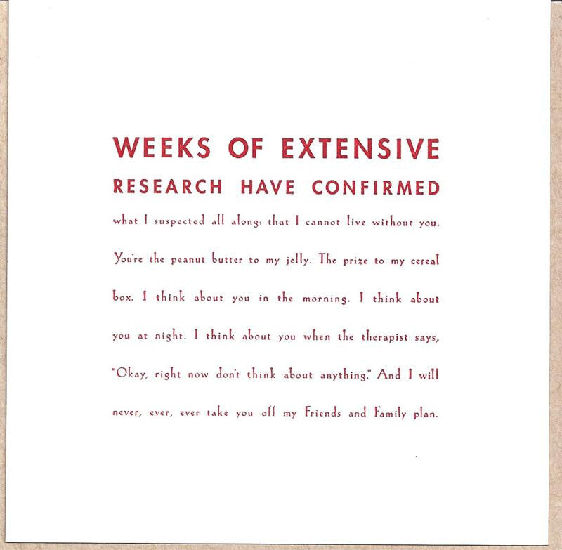 Extensive Research Card