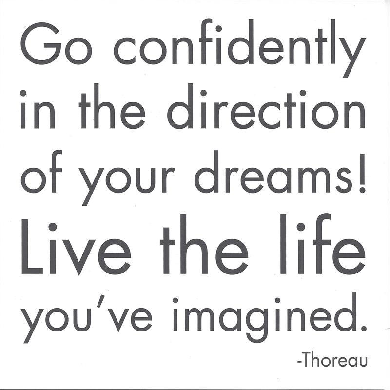 Thoreau "Go Confidently" Card