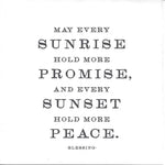 Blessing "May Every Sunrise Hold More Promise" Card