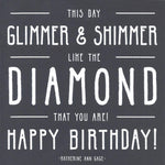 Katherine Ann Gage "This Day Glimmer and Shimmer" Birthday Card
