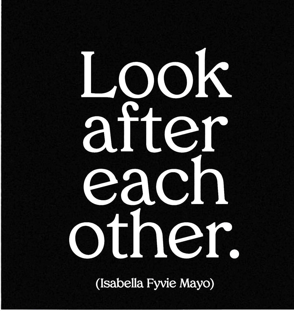 Isabella Fyvie Mayo "Look After Each Other" Card
