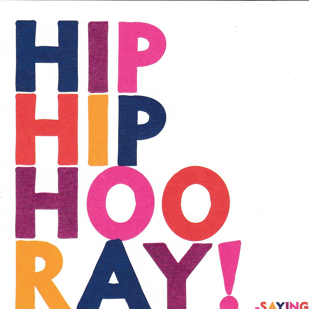 Saying "Hip Hip Hooray" Card