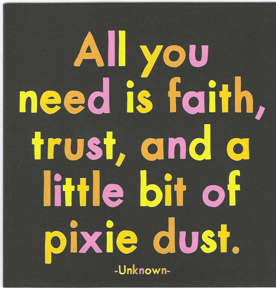 Unknown "All You Need Is Faith" Card