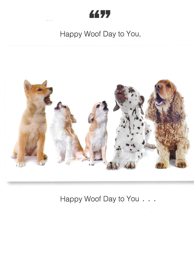 Happy Woof Day Birthday Card