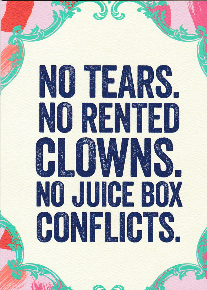 Rented Clowns Happy Birthday Card